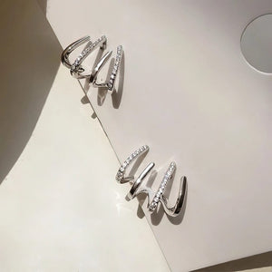 Lively® Boucles Argent Boucles d'oreilles griffes | Lively®